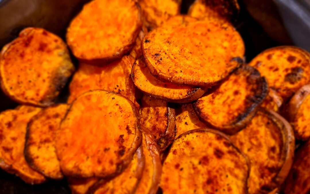 Zoete aardappel-‘chips’